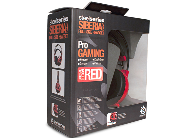 Tai nghe Headphone Headset SteelSeries V2 Red, Headphone SteelSeries, SteelSeries V2 RED